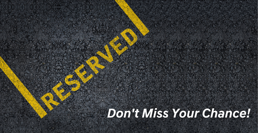 Don't Miss Your Chance! Reserve Your Vehicle Now
